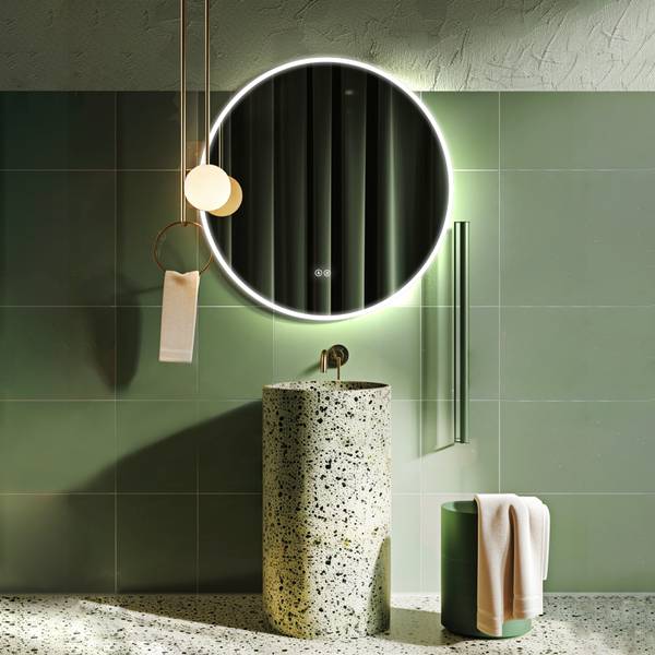 LED Kosmetikspiegel Valencia 80 x 80 cm