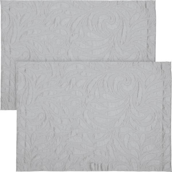 Tischset 2er-Pack 209981 Grau - Textil - 35 x 1 x 50 cm
