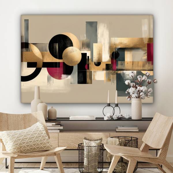LEINWANDBILD Geometrisch 140 x 90 cm