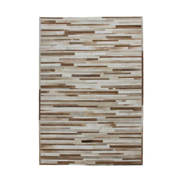 Wohnzimmerteppich aus echtem Leder GLIND Braun - 120 x 170 cm