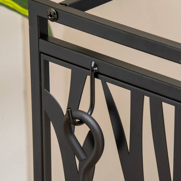 Kaminholzständer 842-160 Braun - Stahl - 30 x 70 x 46 cm