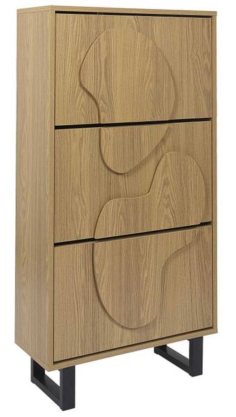 Schuhschrank Nord Beige - Holzwerkstoff - 60 x 115 x 24 cm