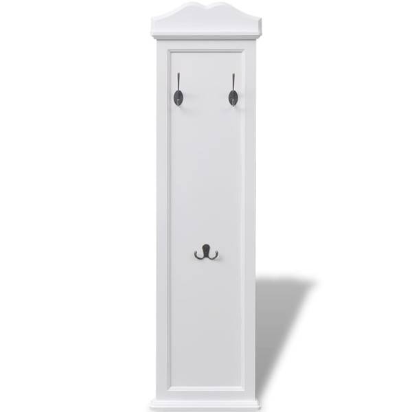 Garderobe 242437 2er Set Weiß - Holzwerkstoff - Massivholz - 3 x 109 x 28 cm