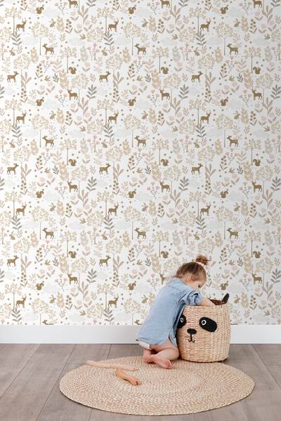 Tapete 139521 Beige - Fleece - 53 x 1005 x 1005 cm