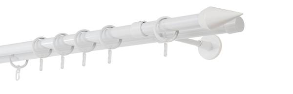 Gardinenstange auf Maß wire-point II Weiß - Breite: 190 cm