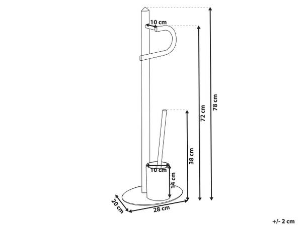Badezimmer-Zubehör SARTO 2-tlg Schwarz