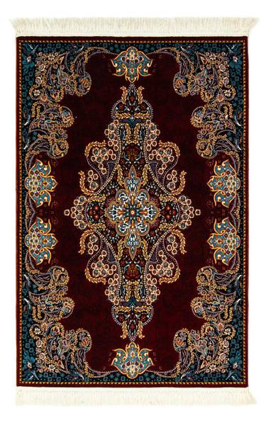 Orientteppich Nika Rot - Naturfaser - 100 x 1 x 150 cm