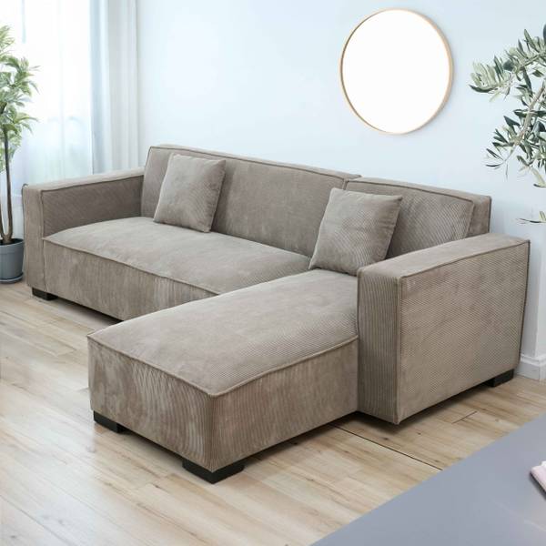 Ecksofa Alphy Taupe