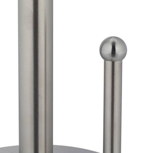 Keukenrolhouder rvs staand zilver - roestvrij staal - 15 x 35 x 15 cm