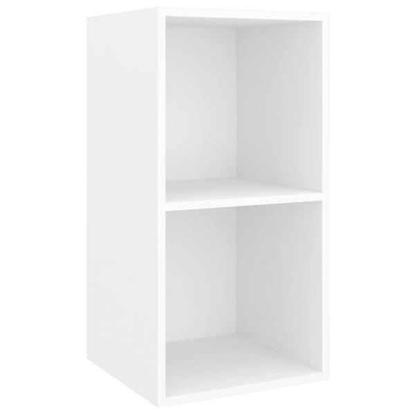 TV-Schrank-Set 3079601 Weiß - Holzwerkstoff - Massivholz - 37 x 72 x 37 cm