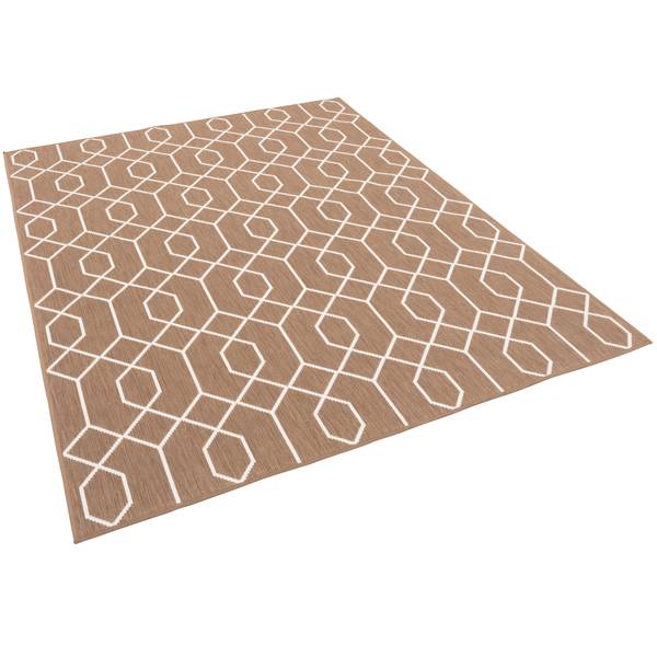 Outdoor Teppich Cape Cod  Trend Beige - Textil - 80 x 1 x 140 cm