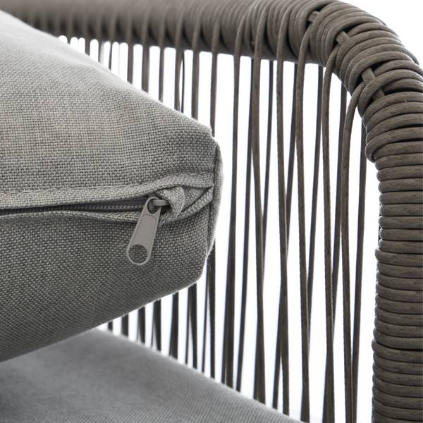 Ensemble de quatre pièces de jardin Gris - Matière plastique - 120 x 74 x 74 cm