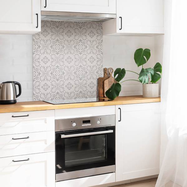 Zelfklevende Tegels Hedera set van 9 grijs - polyester-PVC - 30 x 30 x 1 cm