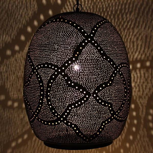 Hängelampe Harini Schwarz - Metall - 45 x 59 x 45 cm