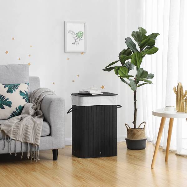 Wäschekorb Bissau Schwarz