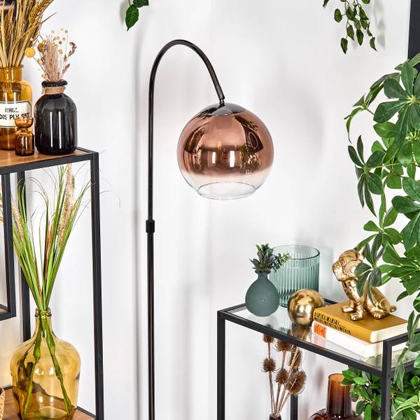 Stehlampe Cesaro Aluminium - Klarglas - 30 x 140 x 52 cm