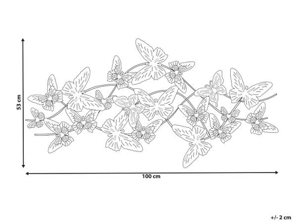 Décoration murale GALLIUM Métal - 100 x 53 x 6 cm
