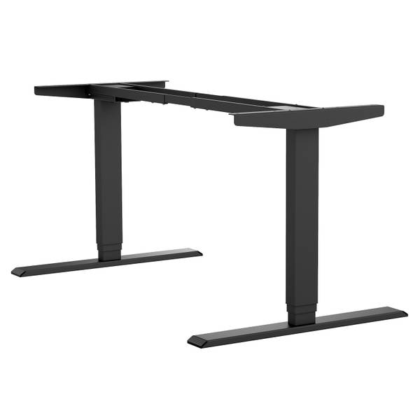 Höhenverstellbarer Tisch Homedesk mit MP Schwarz - Breite: 140 cm - Schwarz