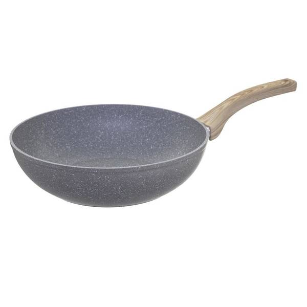 Wok NATURE Grau - Metall - 28 x 10 x 48 cm