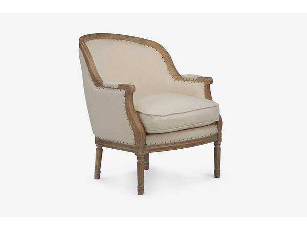 Sessel mit gerader Rückenlehne ALIENOR Creme