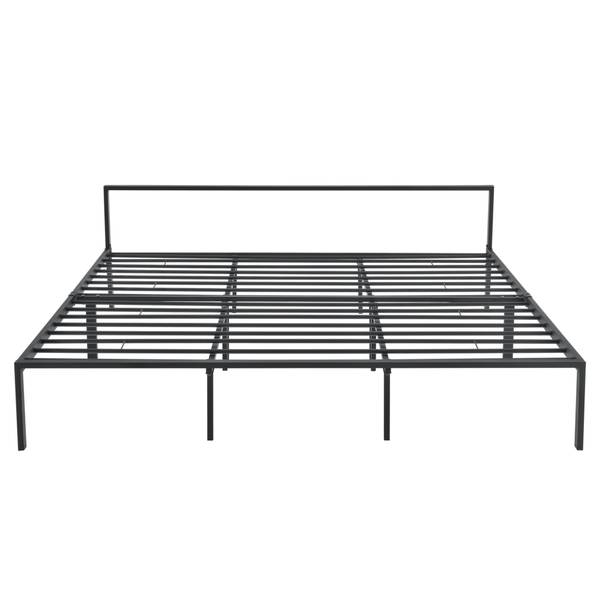 Metallbett Imatra Schwarz - Metall - 185 x 60 x 210 cm