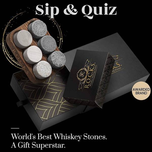 Set à whisky Quiz (9 pcs.) Granit - 15 x 21 x 5 cm