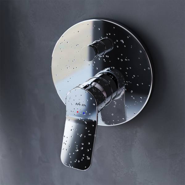 AM.PM Unterputz Duscharmatur Silber - Messing - 15 x 18 x 14 cm