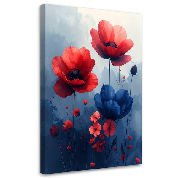 Canvas shilderij Bloemen 70 x 100 cm