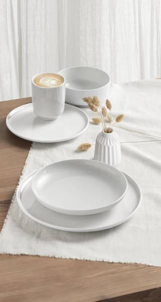 Müslischalen Sento Home 6er Set Weiß - Porzellan - 16 x 7 x 16 cm