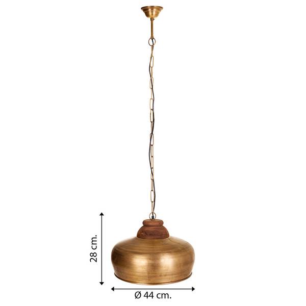 Deckenleuchte 4523317475 Gold - Metall - 44 x 44 x 28 cm