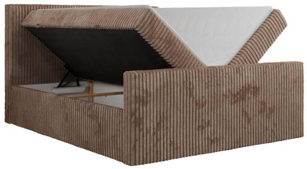 Boxspringbett TILIANO DUO Braun - H4 - Liegefläche Breite: 160 cm