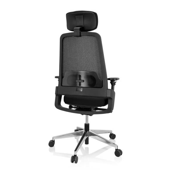 Bürostuhl BRACIO Schwarz - Polyester - 62 x 138 x 58 cm