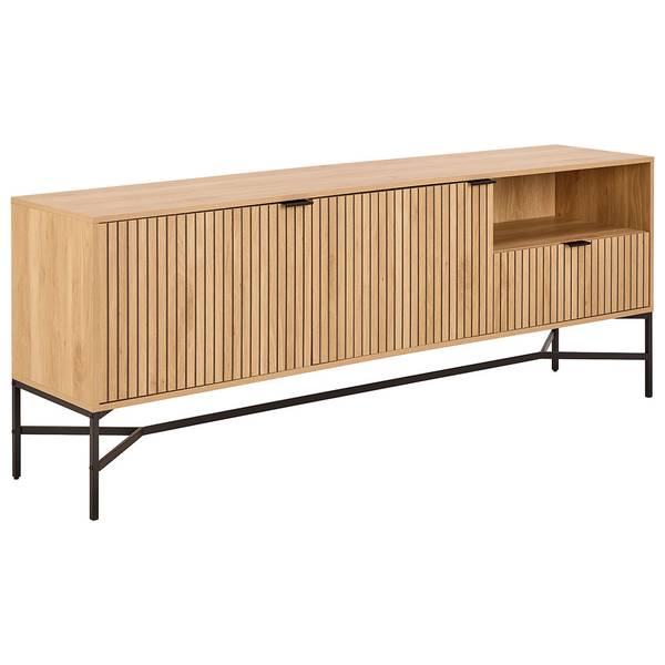 Sideboard Jaipur Braun - Holz teilmassiv - 180 x 70 x 40 cm