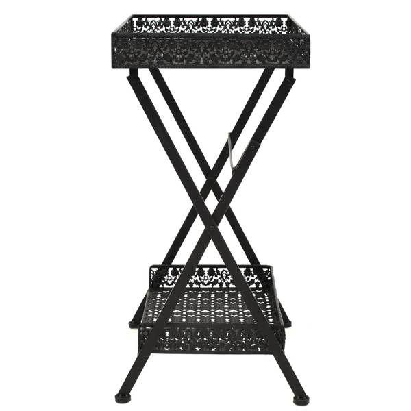Beistelltisch D742 Schwarz - Metall - 35 x 72 x 58 cm