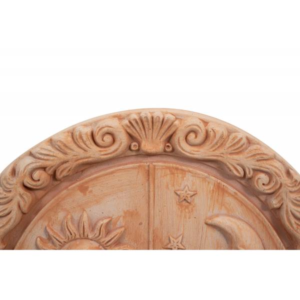 Sonnenuhr SONNE MOND Braun - Terracotta - 6 x 53 x 53 cm