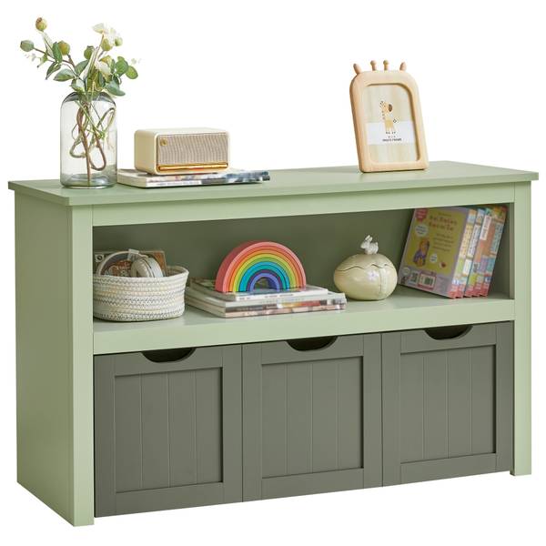 Schuhbänke Helen Grün - Holzwerkstoff - 29 x 60 x 102 cm