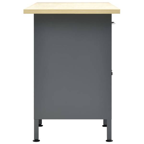 Werkbank 145347 Schwarz - Stahl - 60 x 85 x 160 cm