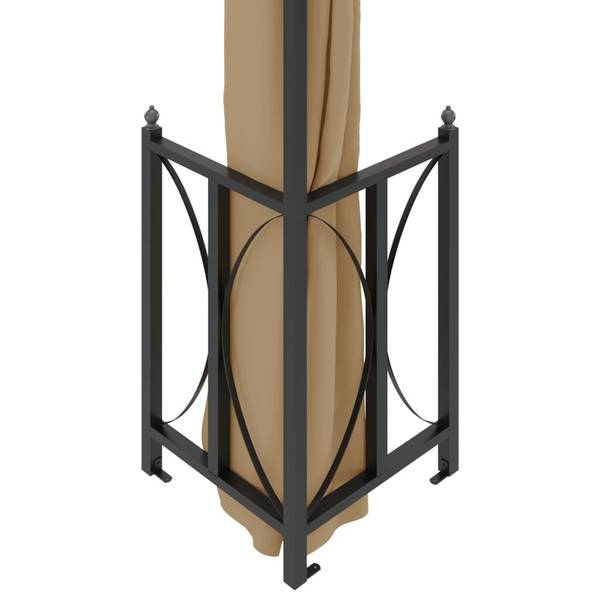 Pavillon 3012228 Taupe - Breite: 400 cm