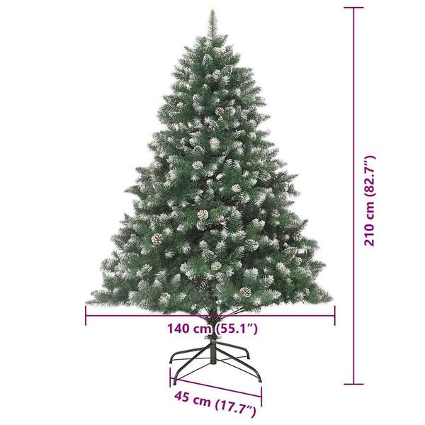 Künstlicher Baum  3395247 Grün - Stahl - PVC - 140 x 210 x 140 cm