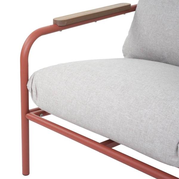 Tuinbank O11 rood - aluminium - 125 x 81 x 81 cm