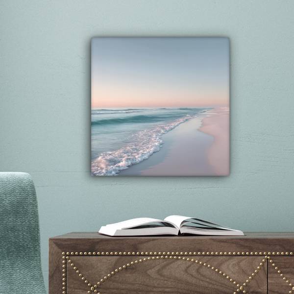 LEINWANDBILD Küstenlinie 20 x 20 cm