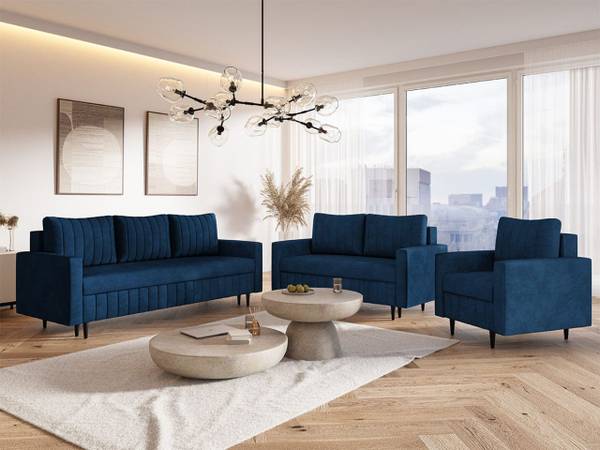 Sessel LIMON Beige - Samt - 80 x 85 x 94 cm