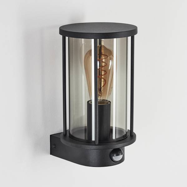 Außenwandleuchte Caddo Grau - Metall - 15 x 26 x 16 cm