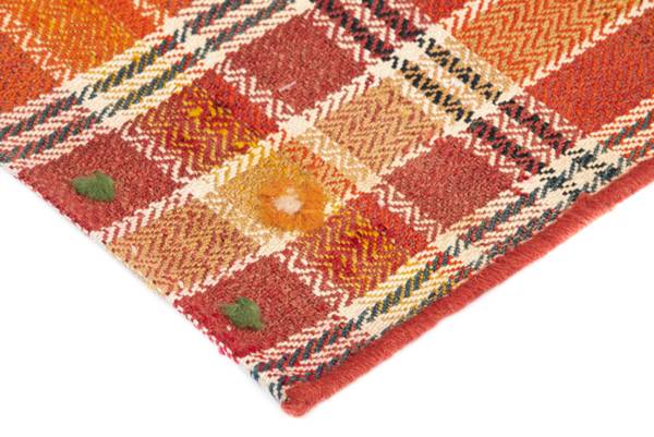 Vloerkleed Jajim XV oranje - wol - 141 x 1 x 197 cm