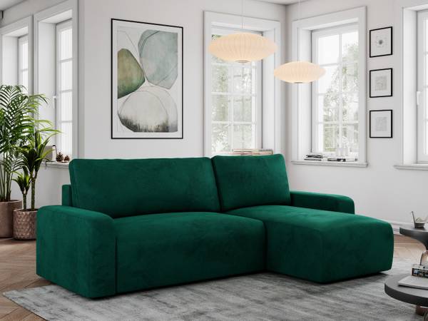 Ecksofa ARGOS L Dunkelgrün