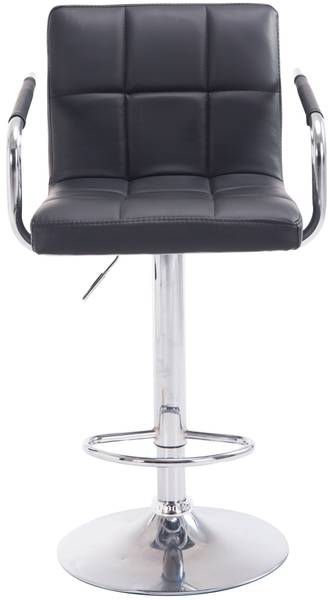 Tabouret de bar Lucy V2 Lot de 2 Noir - Argenté