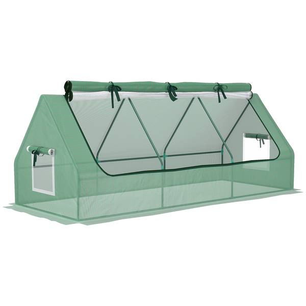 Foliengewächshaus 845-770V00GN Grün - Kunststoff - 90 x 90 x 240 cm