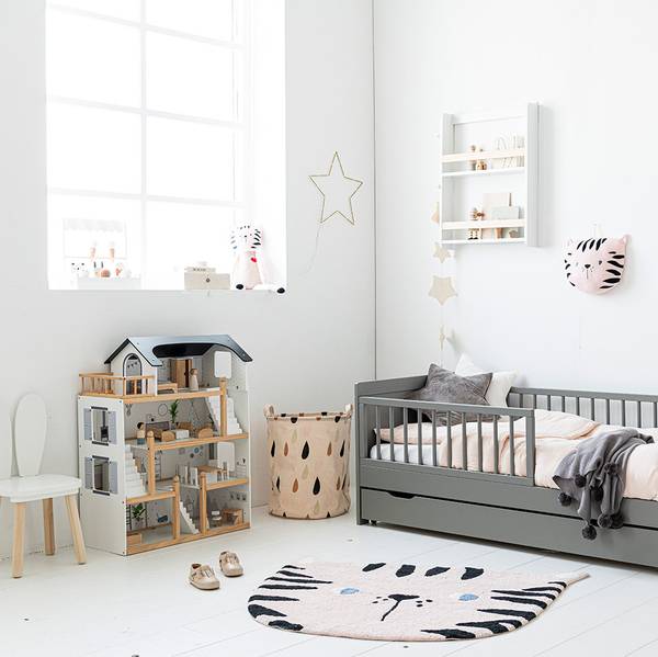 Puppenhaus LYONNAISE 19 tlg Braun - Holzwerkstoff - 32 x 81 x 61 cm