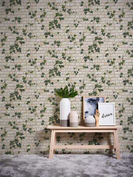 Papiertapete 980434-GU Beige - Kunststoff - 53 x 1 x 1005 cm
