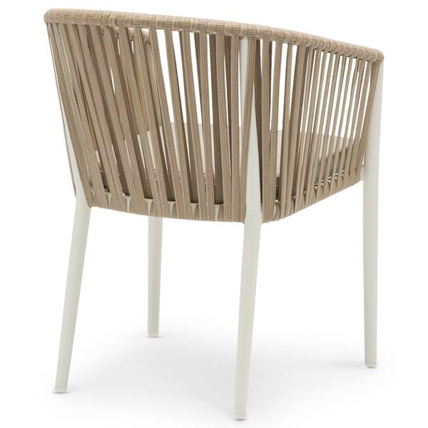 Gartenstühle ISOLA (6er-Set) Beige - Metall - 56 x 78 x 62 cm